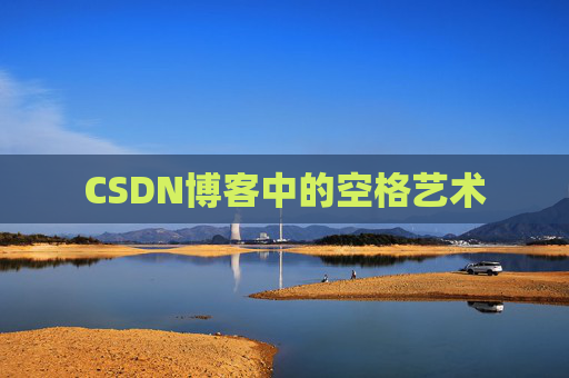CSDN博客中的空格艺术